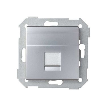 Rechte plaat klep 1 RJ45 AMP Alu