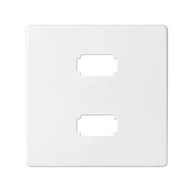 afdekplaat vr conn.2Xusb 2.0 Type A wit