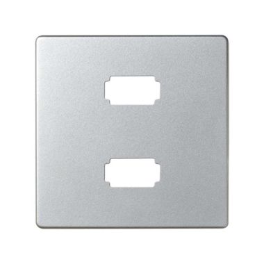 afdekplaat vr conn.2Xusb 2.0 Type A alu