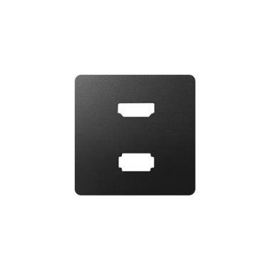 Plaque Pour Connecteur Hdmi V1.4 +USB 2.0 Graphite
