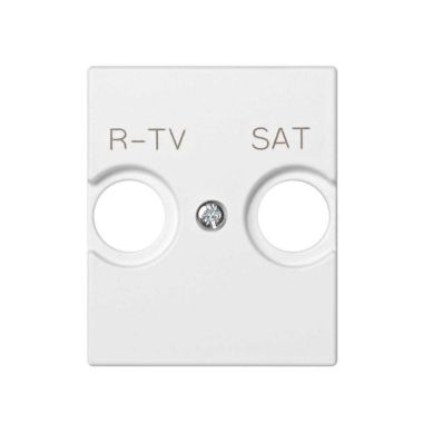 Enjoliveur Prise R-Tv + Sat - Blanc