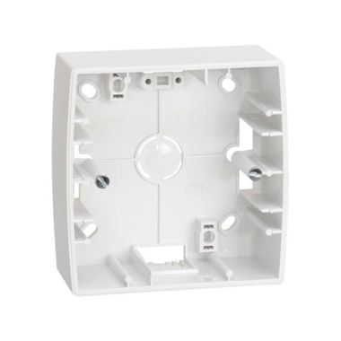 Opbouwdoos 37 mm voor 1 mod. Wit