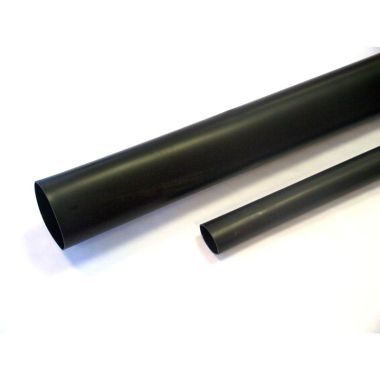 MTR-180/60-1000/U Krimpkous medium dikte, zwart, zonder kleefmiddel 1m