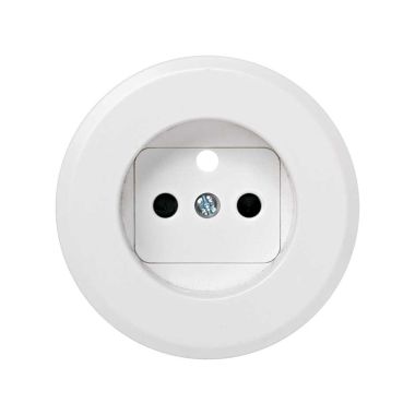 S88 Enjoliveur - clips/Prise 2P+T+Sécurité-Bl