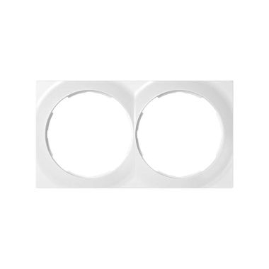 Vierkante afdekplaat 2 mod.85x156 Wit