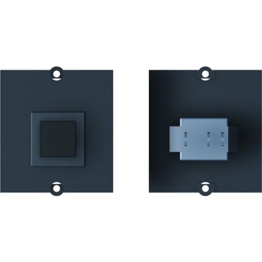 Module 1x Drukknop zwart met kabel 1m GST15i2 afschermen