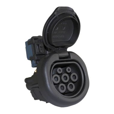 Prise de recharge ECO slim type2 32A 3phases + verrouillage