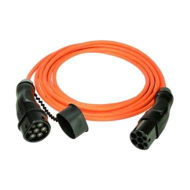 Laadkabel model 3 type2 / type2 16A 1 fase5m