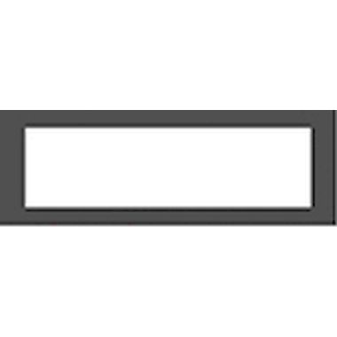 RÄHMCHEN 600 GRAU Grijze etiketdrager, buitenafm.: 20 x 57,5 mm