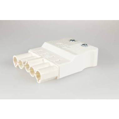AC166 GSTF Stekker vlak, 5-polig, 2,5 mm², wit