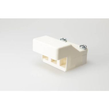 AC 166-1/ 3 ZEL F serre-câble , 3-pôles blanc