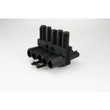 AC166 GVT 3 Splitter, 5-polig, 1 in 2 uit, zwart