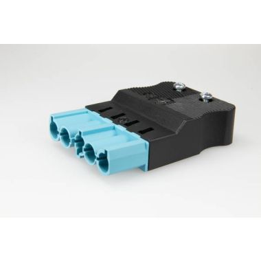 AC166 GSTF fiche mâle plat, 5p, 1,5 mm² mâle, bleu pastel+ serre-câble , DALI