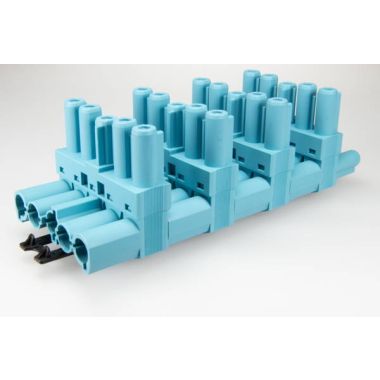 AC166 GVT 6 Splitter, 5-polig, 1 in 5 uit, pastelblauw, DALI