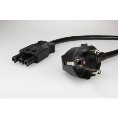 AC166 NLCGB Netsnoer, 3-polig, 1,5mm², 100cm. female zwart Eca