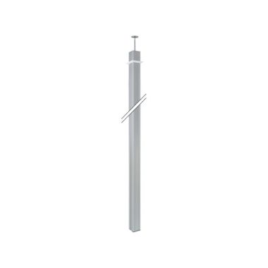 K45 Colonne NÂ°2B 80x80mm 2 faces hauteur3m - Aluminium