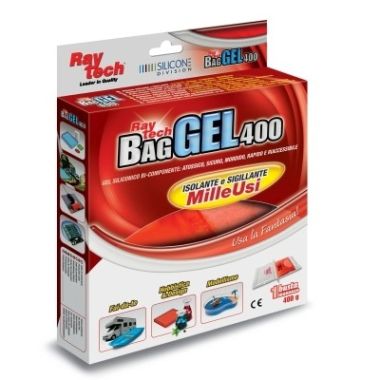 Bag Gel 400-R Gel silicone bi-composant transparent en sachet de 400 gr.