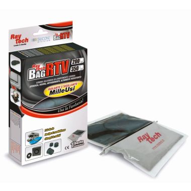 Bag-RTV 350-N Caoutchouc en silicone bi-composant en sachet de 350 gr, noir.