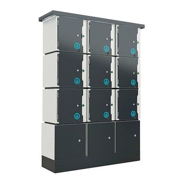 CUBE 400 TEMKS 9 lockers met muntopvang(EG9TEMKS-B)