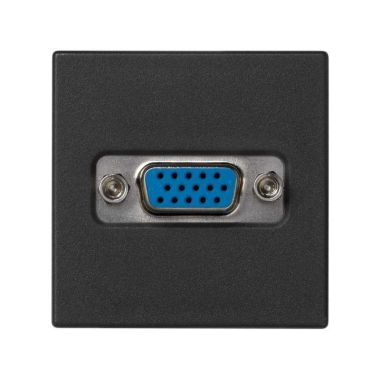 K45 plaat met 1 connector VGA HD15 vrouw Schroefaansluiting