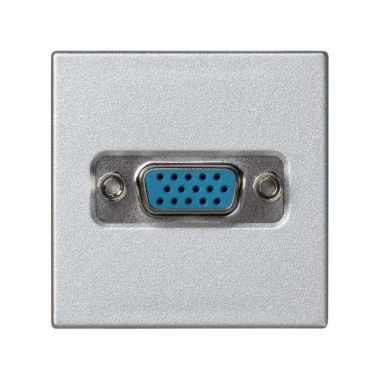 K45 plaat met 1 connector VGA HD15 vrouw Schroefaansluiting