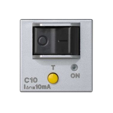 K45 Plaque avec disjoncteur différentiel10A - Aluminium