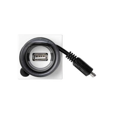 K45 Chargeur 5V/DC USB & MicroUSB - - Blanc neige