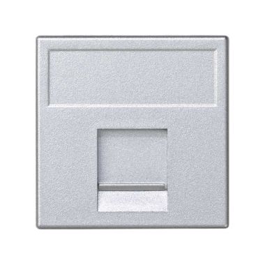 K45 Plaque plate VDM avec volet anti-poussiére pour 1 connec
