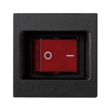 K45 Interrupteur BIpolaire 16A avec témoin lumineux - Gris g