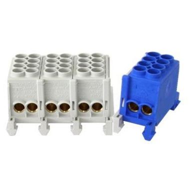 KL, EMBT, Hoofgeleider Klem 4-pole, 4x 25mm², Grijs/Blauw,