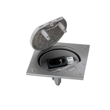 K45 Porte-mécanisme fermeture manuel avec 1 prise avec RJ 45 Cat5e laiton
