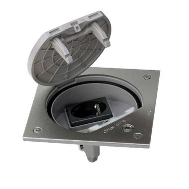 K45 Porte-mécanisme ferm.de sécurité avec 1priseinox