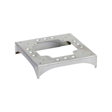 Socle 3 perforations 130x18 et 1 prédécoupé 85x18 - Aluminiu
