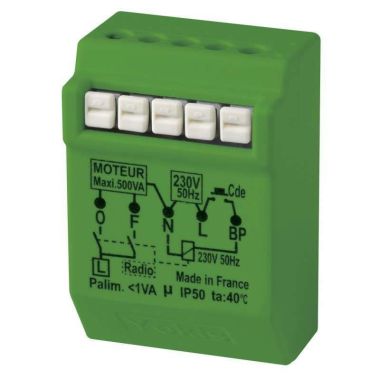 MVR500ERP Micromodule volet roulant sans fil 500W (pour interrupteurs)