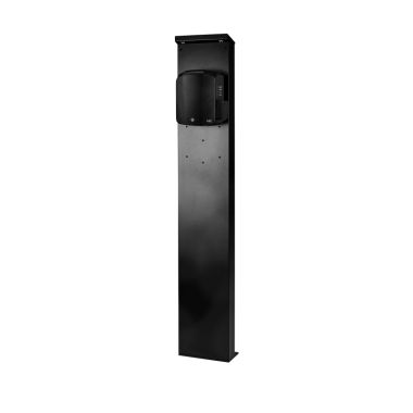 Colonne pour Wallbox eMH1, RAL 9011, LED, 1647 x 285 x 180 mm