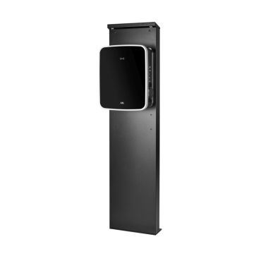 Colonne pour Wallbox eMH3, RAL 9011, LED, 1647 x 405 x 180 mm