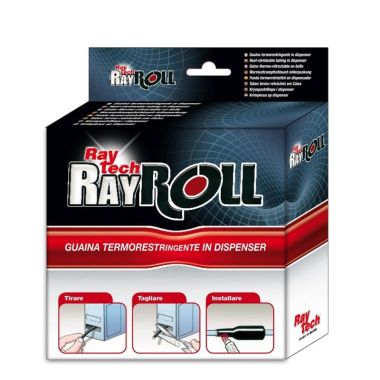 Ray Roll 1,6 mm Thermo-rétractable noire, dans une boîte (20 m)