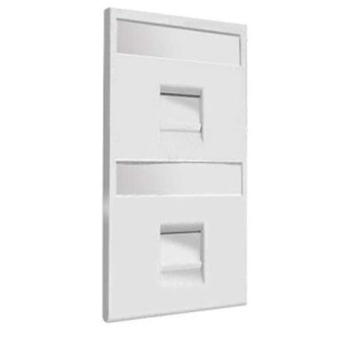 CIMA 500 Plaque Vdm Plate avec Volets 2 x RJ 45
