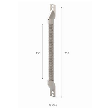 Door Loops 150mm/Nickel/
