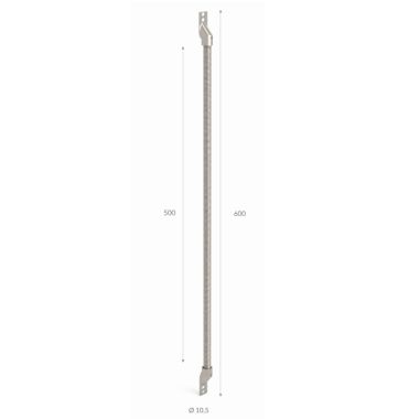 Door Loops 500mm/Nickel/