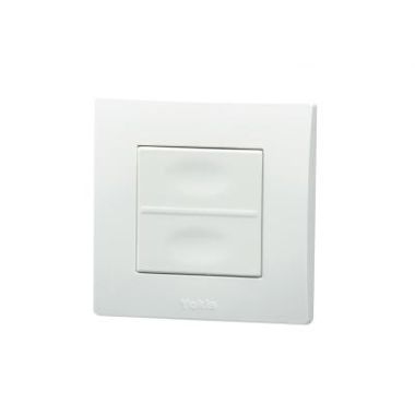 TLM2T45P Witte wandschakelaar voorzien van 2 drukknopen