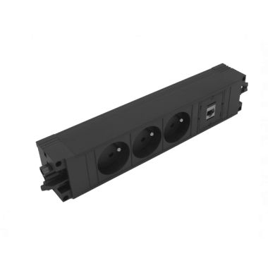 STEP BASE powerstrip 4 modules (3x UTE+ 1xCAT6 A) GST18