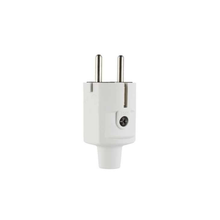 Stekkers, schakelaars en stopcontacten - ABL - Compact stekker, rubber (TPE), grijs, IP20 - 100000046