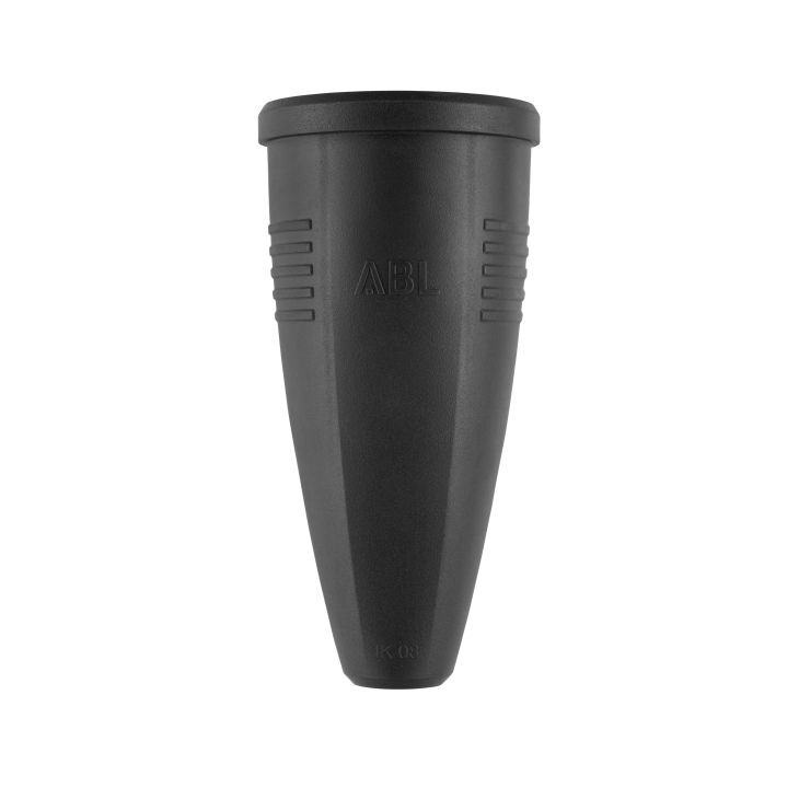 Stekkers, schakelaars en stopcontacten - ABL - Original Koppelstekker (Schuko), rubber (TPE), zwart, IP20 - 100000048