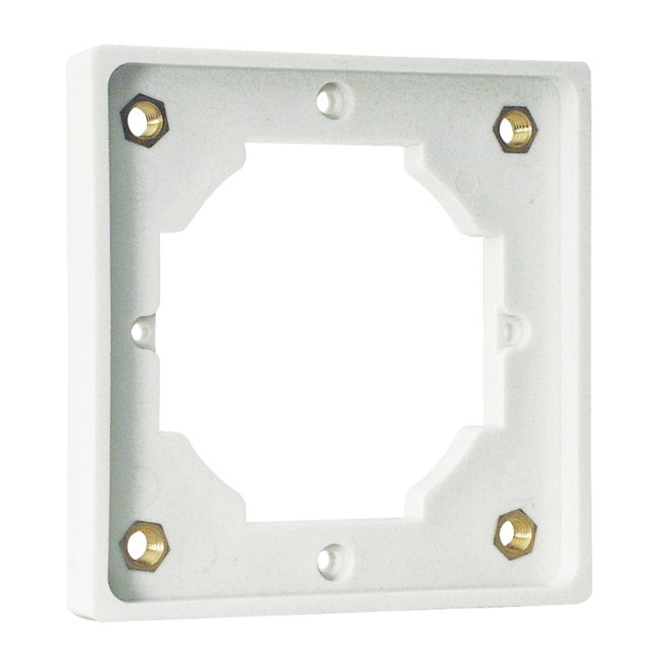 Fiches, interrupteurs et prises de courant - Walther Werke - Bride intermédiaire pour boîtes de montage 75x75 mm - 10021