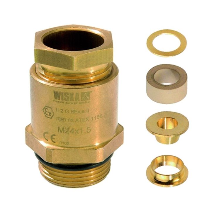 Installatiemateriaal - Wiska - EX-KVM-24-Z-08 - ATEX-messing wartel M24 - 10030014
