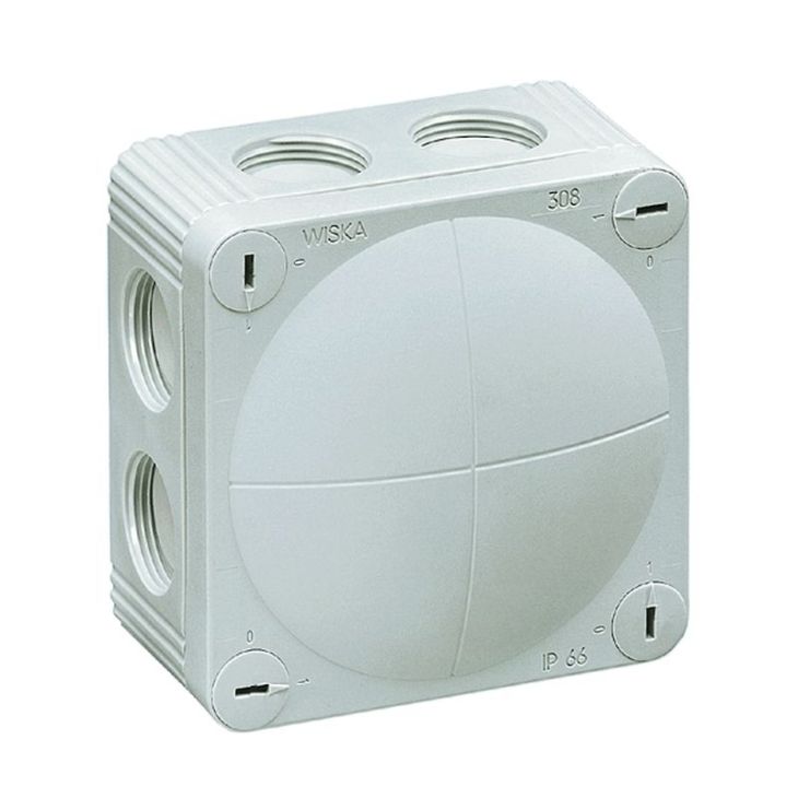 Matériel d'installation - Wiska - COMBI 308 LG - Boîte de jonction 4mm², (RAL 7035) - 10060400