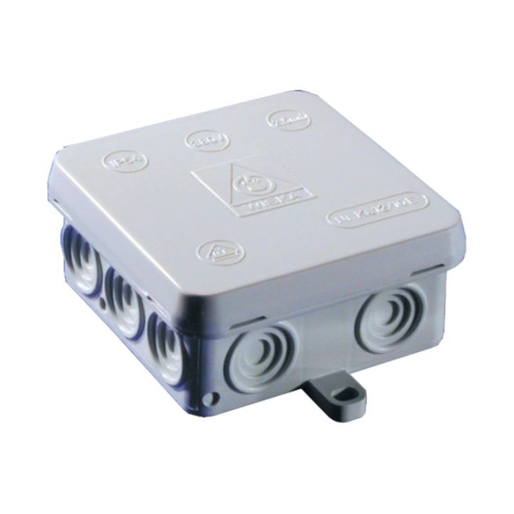Installatiemateriaal - Wiska - KA 12/Leeg Aftakdoos 80x80x39 IP54RAL7035 - 10060490