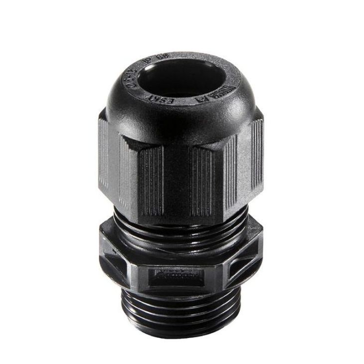 Installatiemateriaal - Wiska - ESKV 25 LT BK - Kunststof wartel M25, LowTemp. (RAL 9005) - 10061518