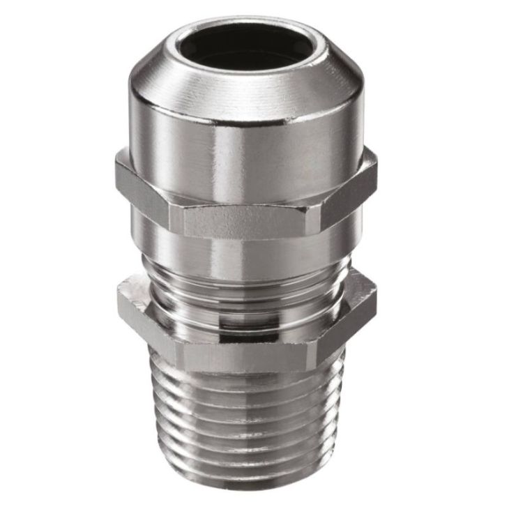 Matériel d'installation - Wiska - NMSKV 1/2 - Presse-étoupe en laiton NPT 1/2 - 10065482